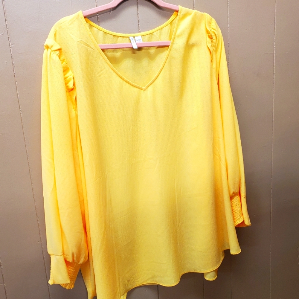 Yellow blouse